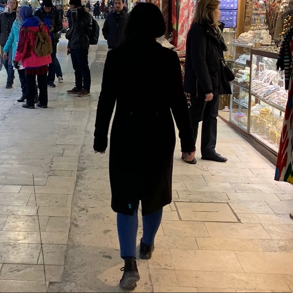 Scoop NYC Long Sleeve Boiled Wool Coat - Picture 4 of 8